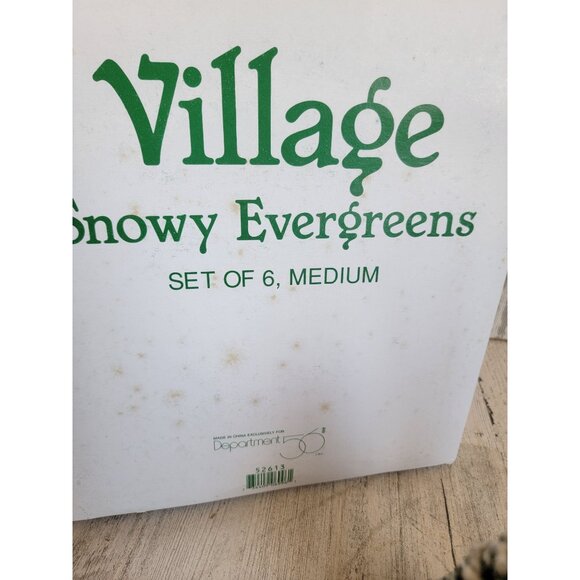 Dept 56 52613 Snowy Evergreen medium village accessory xmas - Picture 7 of 7